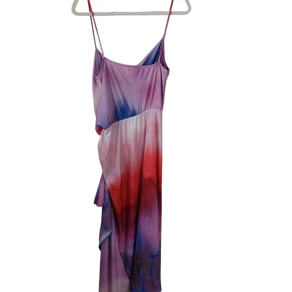 Zara Multicolor Draped Midi Dress